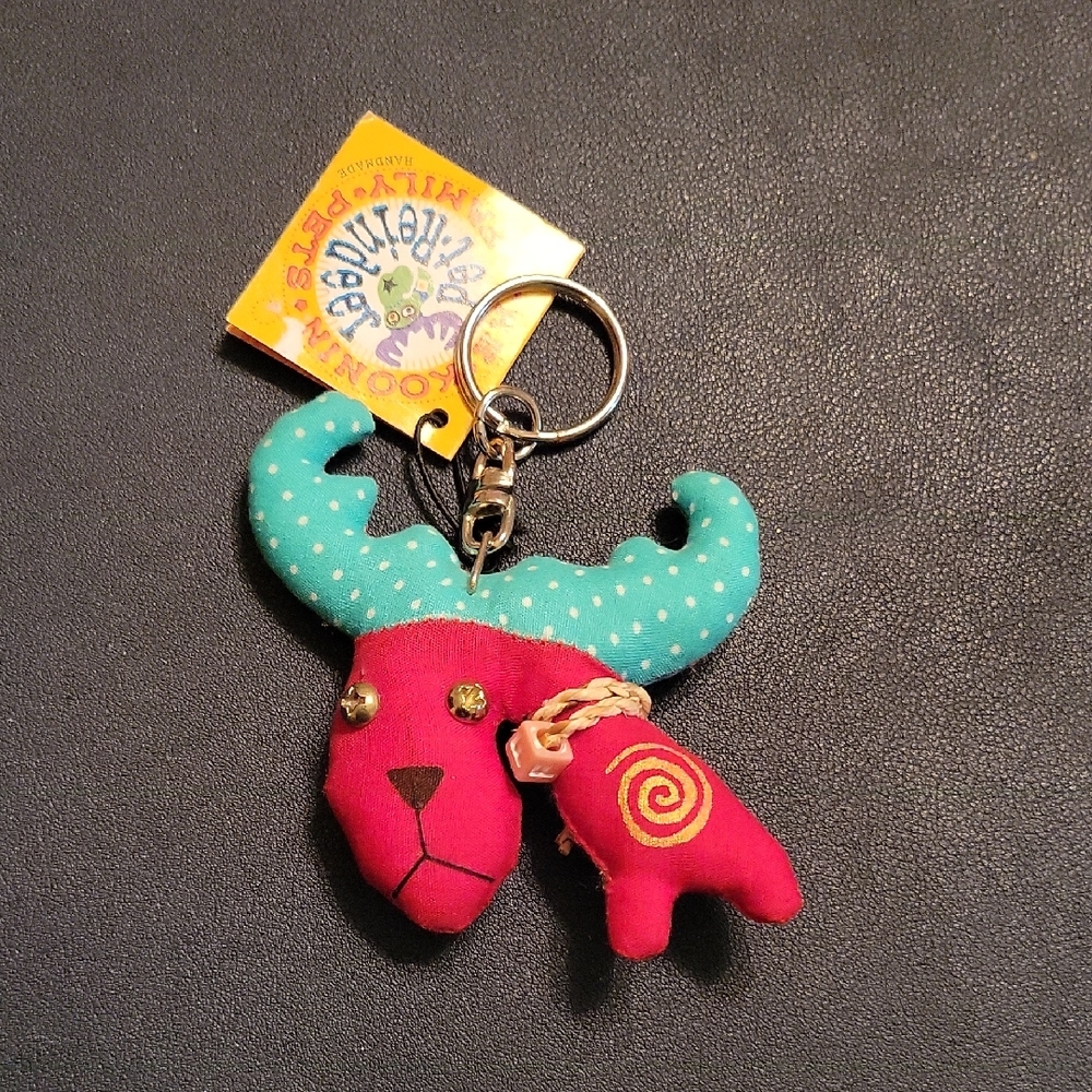 Pet Reindeer Keychain Handmade by Kamabashi